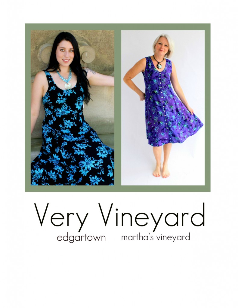 Two of Very Vineyard's most popular summer sundresses, the June dress and the Dress Italia. Stay cool and feel pretty in our summer classics.